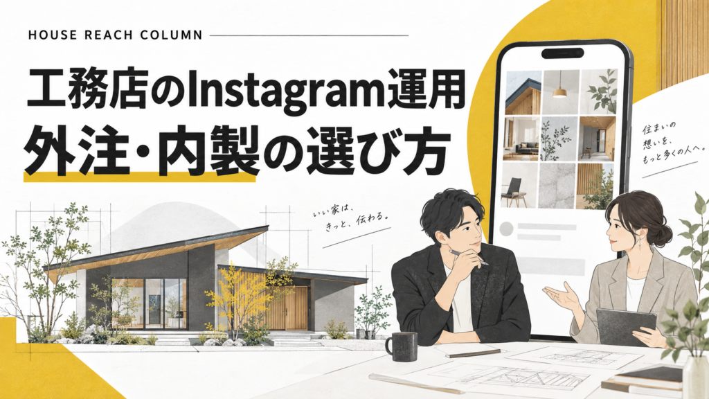 工務店のInstagram運用：外注・内製の選び方