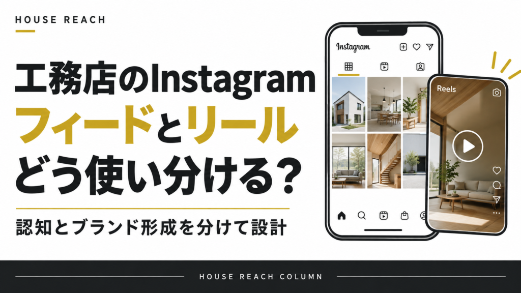 工務店のInstagramでフィードとリールの役割を考える