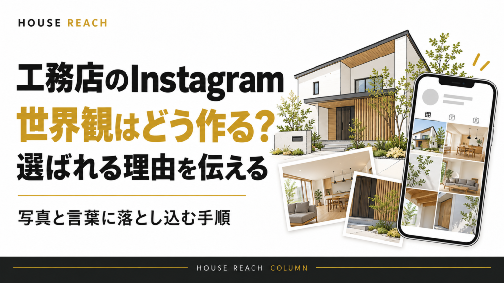 工務店のInstagramの世界観を、選ばれる理由から写真と言葉へ落とし込む手順